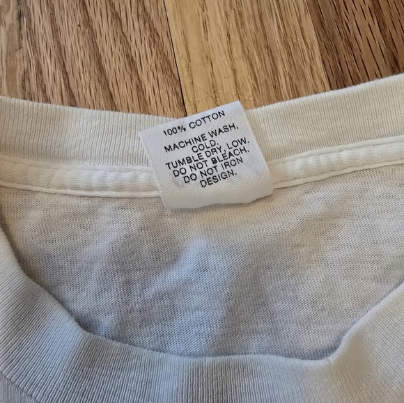 Painted Lady Vtg 90s AOP Golf Short Slv T Shirt Size L Single Stitch White - Picture 9 of 10